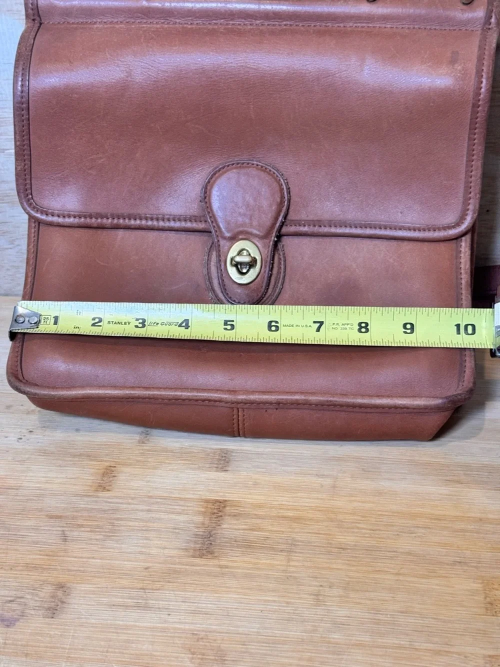 VTG COACH Rare Crossbody Leather Messenger Bag - Brown
